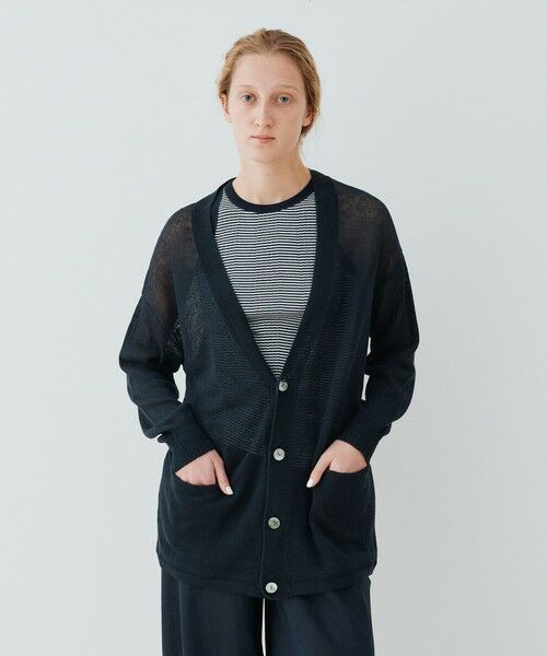 TOMORROWLAND / トゥモローランド カーディガン・ボレロ | リネンコード Ｖネックカーディガン | 詳細2