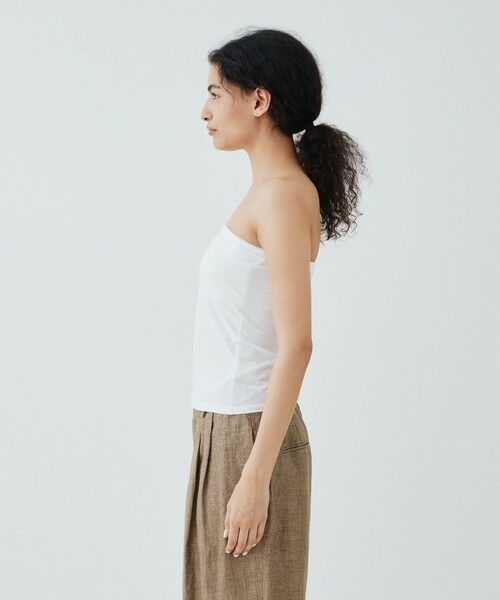 TOMORROWLAND / トゥモローランド キャミソール・チューブトップ | スビンコットン ベアトップ | 詳細4