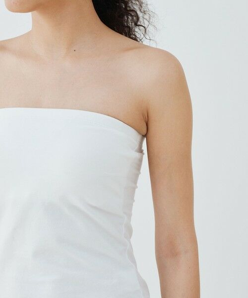 TOMORROWLAND / トゥモローランド キャミソール・チューブトップ | スビンコットン ベアトップ | 詳細7