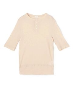 TOMORROWLAND / トゥモローランド Tシャツ | ガーゼジャージー ヘンリーネックプルオーバー