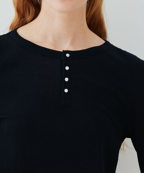 TOMORROWLAND / トゥモローランド Tシャツ | ガーゼジャージー ヘンリーネックプルオーバー | 詳細5