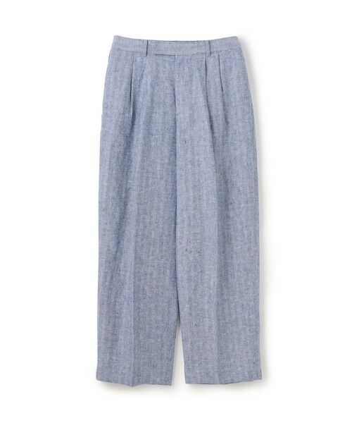 TOMORROWLAND / トゥモローランド その他パンツ | ブラッシュドリネン ツータックパンツ(66 ブルー系)
