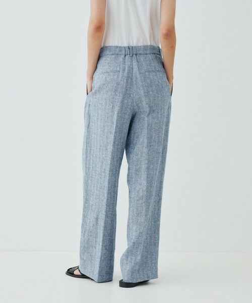 TOMORROWLAND / トゥモローランド その他パンツ | ブラッシュドリネン ツータックパンツ | 詳細4