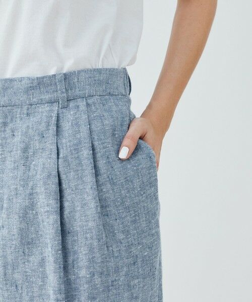 TOMORROWLAND / トゥモローランド その他パンツ | ブラッシュドリネン ツータックパンツ | 詳細7