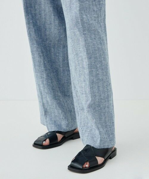 TOMORROWLAND / トゥモローランド その他パンツ | ブラッシュドリネン ツータックパンツ | 詳細8