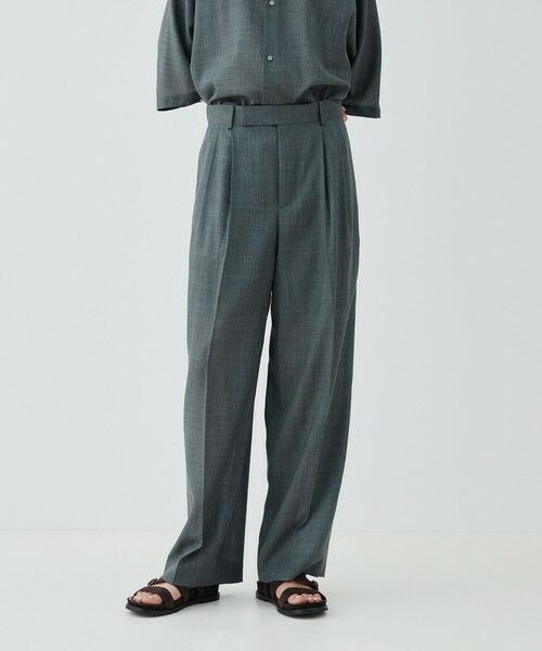 TOMORROWLAND / トゥモローランド スラックス・ドレスパンツ | エアリークレープ ツータックパンツ | 詳細2