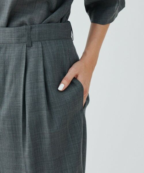 TOMORROWLAND / トゥモローランド スラックス・ドレスパンツ | エアリークレープ ツータックパンツ | 詳細7