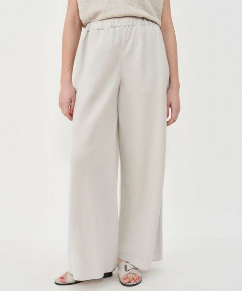TOMORROWLAND / トゥモローランド その他パンツ | リネンキュプラシルクコンパクト ワイドイージーパンツ | 詳細11