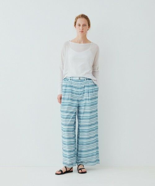 TOMORROWLAND / トゥモローランド その他パンツ | Sea Waves Drawing Pants | 詳細2