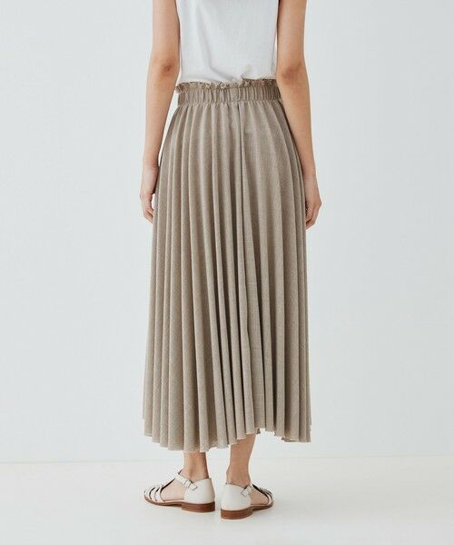 TOMORROWLAND / トゥモローランド ロング・マキシ丈スカート | リネンテクスチャー プリーツマキシスカート | 詳細4