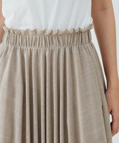 TOMORROWLAND / トゥモローランド ロング・マキシ丈スカート | リネンテクスチャー プリーツマキシスカート | 詳細5