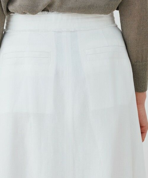 TOMORROWLAND / トゥモローランド ロング・マキシ丈スカート | リブコンビフレンチリネン Aラインマキシスカート | 詳細6