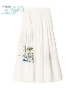 TOMORROWLAND / トゥモローランド ロング・マキシ丈スカート | Landscape Embroidery Skirt