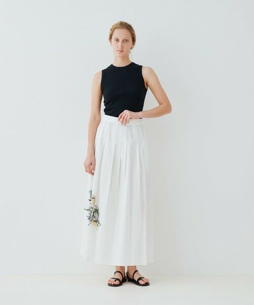 TOMORROWLAND / トゥモローランド ロング・マキシ丈スカート | Landscape Embroidery Skirt | 詳細2
