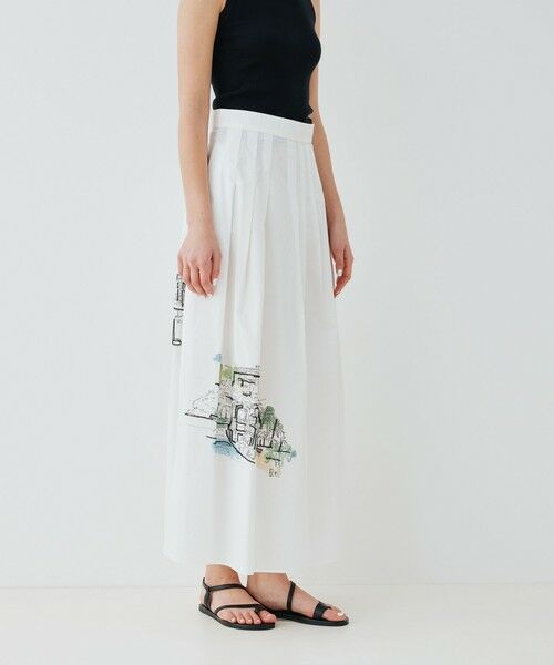 TOMORROWLAND / トゥモローランド ロング・マキシ丈スカート | Landscape Embroidery Skirt | 詳細3
