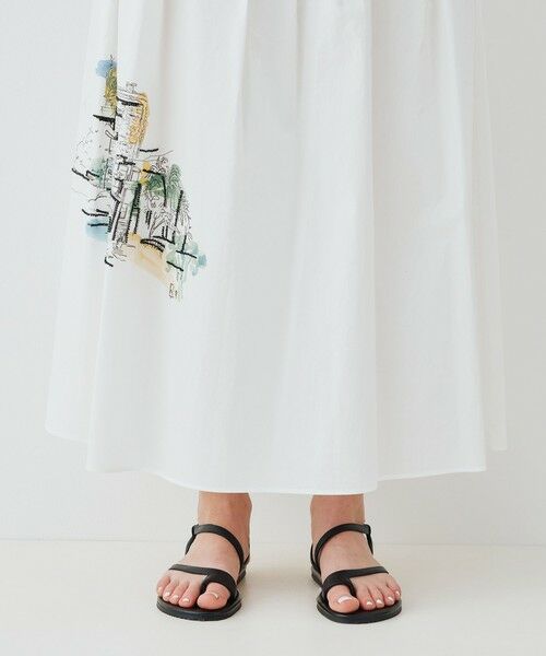 TOMORROWLAND / トゥモローランド ロング・マキシ丈スカート | Landscape Embroidery Skirt | 詳細8
