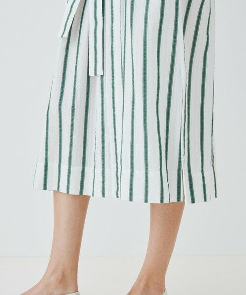 TOMORROWLAND / トゥモローランド ロング・マキシ丈ワンピース | ソフトストライプ ベルデッドシャツワンピース | 詳細8