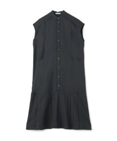 TOMORROWLAND / トゥモローランド ロング・マキシ丈ワンピース | リブコンビフレンチリネン フレンチスリーブワンピース