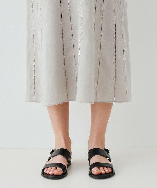 TOMORROWLAND / トゥモローランド ロング・マキシ丈ワンピース | リブコンビフレンチリネン フレンチスリーブワンピース | 詳細6