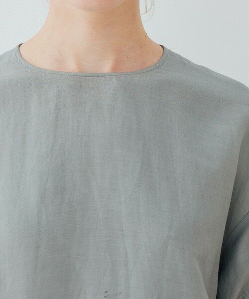 TOMORROWLAND / トゥモローランド ロング・マキシ丈ワンピース | リネンキュプラシルクコンパクト クルーネックワンピース | 詳細4