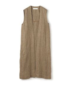 TOMORROWLAND / トゥモローランド ベスト | グリッターリネン ロングジレ