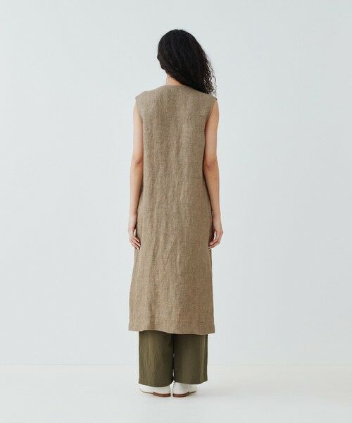 TOMORROWLAND / トゥモローランド ベスト | グリッターリネン ロングジレ | 詳細3