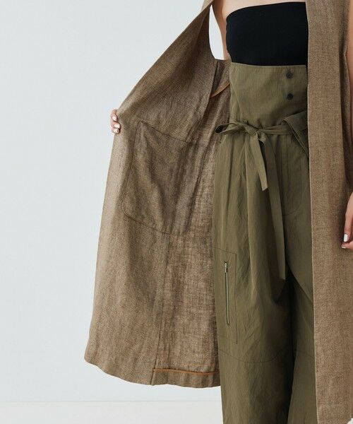 TOMORROWLAND / トゥモローランド ベスト | グリッターリネン ロングジレ | 詳細4