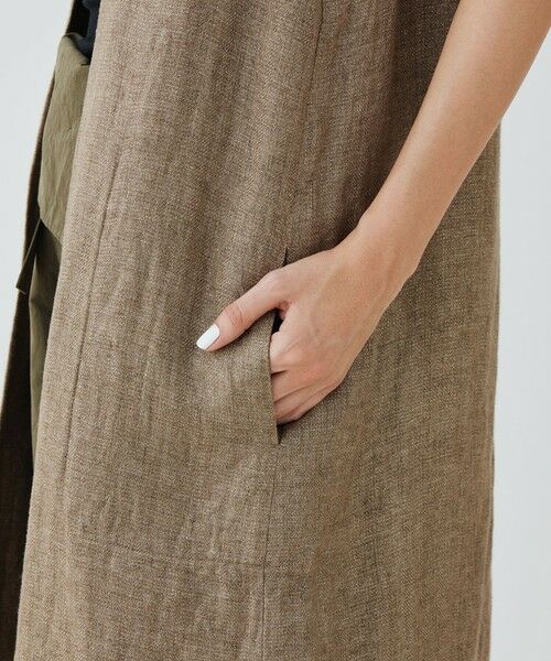 TOMORROWLAND / トゥモローランド ベスト | グリッターリネン ロングジレ | 詳細7