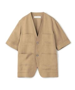 【海外限定】 レディース ノーカラージャケット（条件：イエロー系 ジャケット・アウター