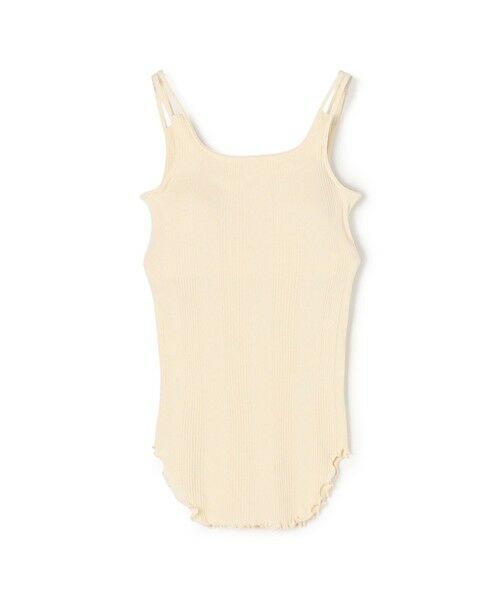 み*み様 2025AW HAKUJI ランダムリブ カップ付きタンクトップ ブラ 2025AW HAKUJI ランダムリブ カップ付きタンクトップ ブラック