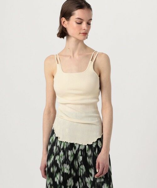 TOMORROWLAND / トゥモローランド Tシャツ | HAKUJI Random rib bra TT | 詳細2