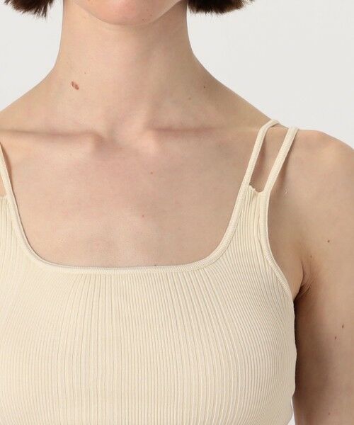 TOMORROWLAND / トゥモローランド Tシャツ | HAKUJI Random rib bra TT | 詳細5