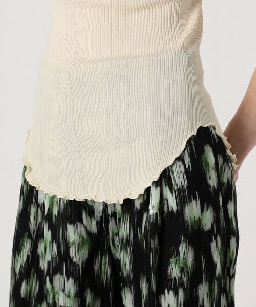 TOMORROWLAND / トゥモローランド Tシャツ | HAKUJI Random rib bra TT | 詳細8