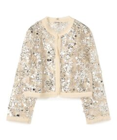 TOMORROWLAND / トゥモローランド ノーカラージャケット | BAUM UND PFERDGARTEN  BETHINA　スパンコールジャケット