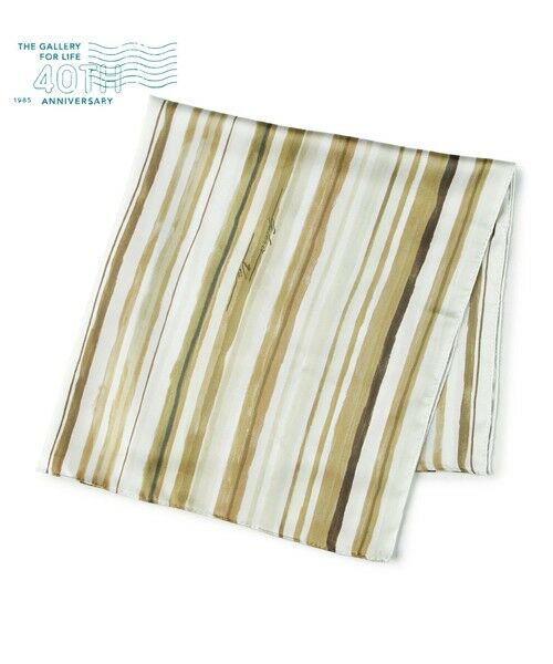 TOMORROWLAND / トゥモローランド バンダナ・スカーフ | GALERIE VIE Sea Waves Drawing Scarf（54 グリーン系）