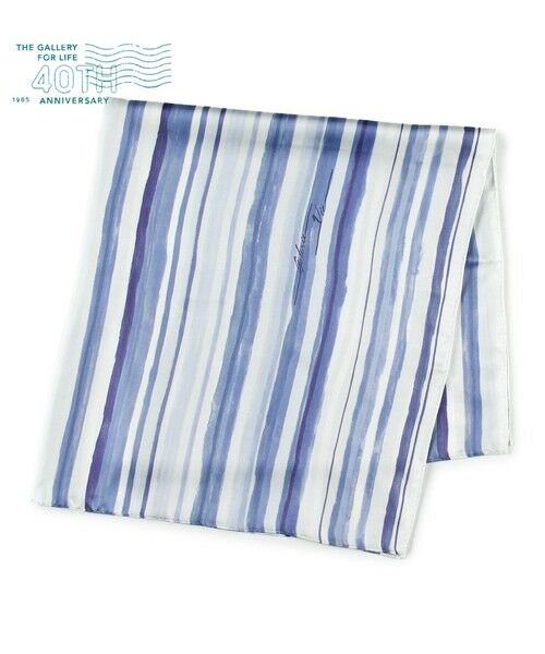 TOMORROWLAND / トゥモローランド バンダナ・スカーフ | GALERIE VIE Sea Waves Drawing Scarf（64 ブルー系）