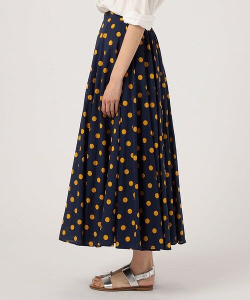 美品 martinique別注 MARIHA 夜風のスカート ドット プリーツ 別注》【MARIHA/マリハ】夜風のスカート Polka Dot Ecru