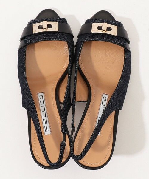 TOMORROWLAND / トゥモローランド サンダル | PELLICO DENIM バックストラップ サンダル | 詳細7