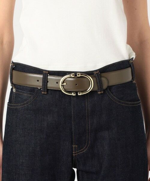 TOMORROWLAND / トゥモローランド ベルト・サスペンダー | AMBOISE ROUND BUCKLE レザーベルト | 詳細1