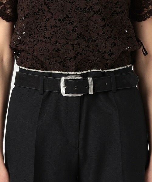 TOMORROWLAND / トゥモローランド ベルト・サスペンダー | AMBOISE NABUK レザーベルト | 詳細1