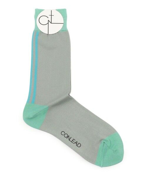 TOMORROWLAND/トゥモローランド CONLEAD BACK LINE ソックス 14 グレー系 F TOMORROWLAND/トゥモローランド CONLEAD BACK LINE ソックス 14 グレー系 F