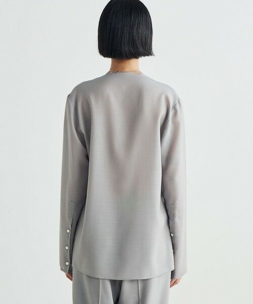 TOMORROWLAND / トゥモローランド シャツ・ブラウス | ウールビエラ Vネックシャツ | 詳細4