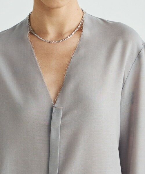 TOMORROWLAND / トゥモローランド シャツ・ブラウス | ウールビエラ Vネックシャツ | 詳細5