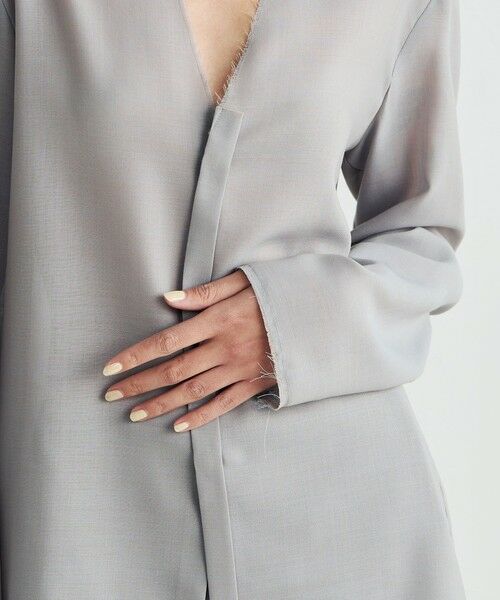 TOMORROWLAND / トゥモローランド シャツ・ブラウス | ウールビエラ Vネックシャツ | 詳細7