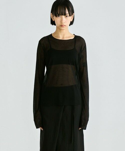 TOMORROWLAND / トゥモローランド カットソー（半袖以外） | シアーフライス ロングスリーブトップス | 詳細3