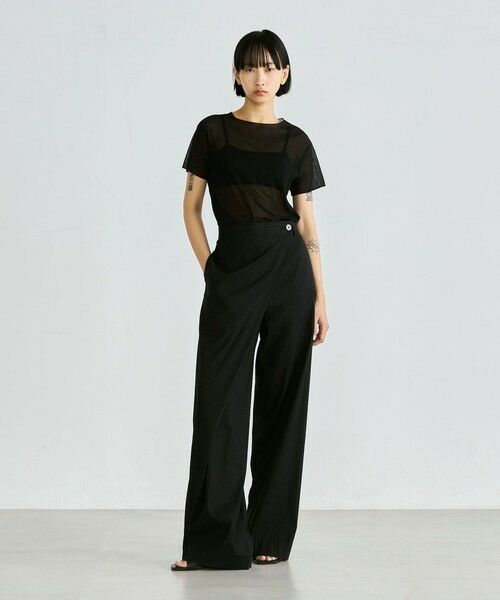 TOMORROWLAND / トゥモローランド Tシャツ | シアーフライス ハーフスリーブトップス | 詳細1