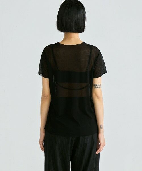 TOMORROWLAND / トゥモローランド Tシャツ | シアーフライス ハーフスリーブトップス | 詳細3