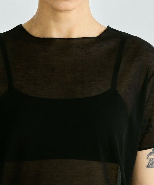 TOMORROWLAND / トゥモローランド Tシャツ | シアーフライス ハーフスリーブトップス | 詳細5