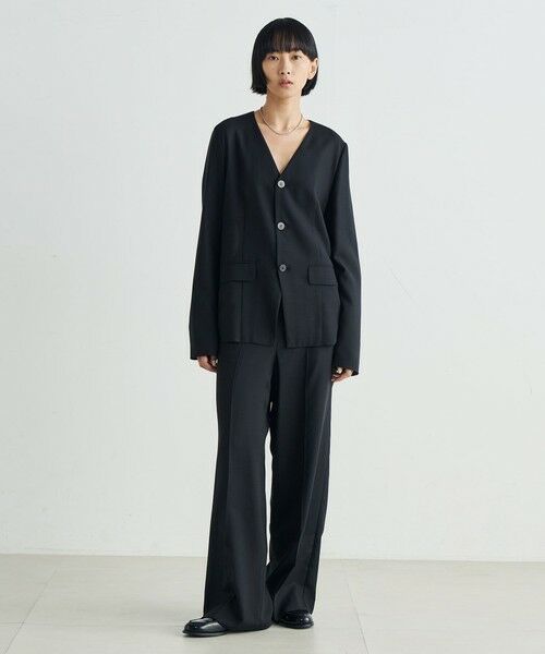 TOMORROWLAND / トゥモローランド スラックス・ドレスパンツ | ウールビエラ ワイドスラックス | 詳細10