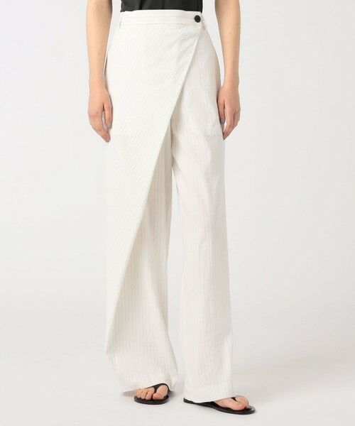 TOMORROWLAND / トゥモローランド その他パンツ | リネンストレッチ ラップスラックス | 詳細3